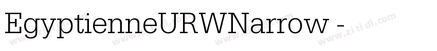 EgyptienneURWNarrow 字体转换